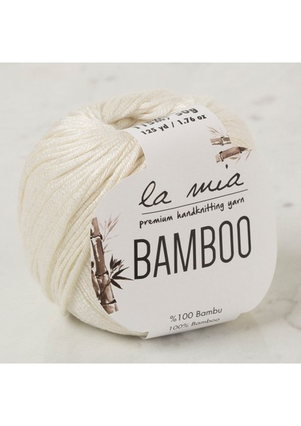Bamboo Krem El Örgü İpi - L155 - 33848
