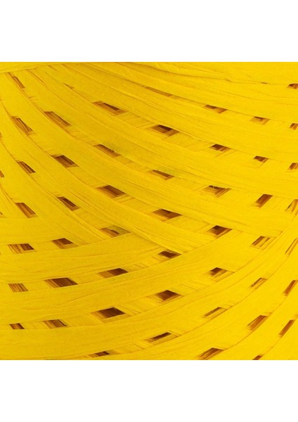 Natural Raffia 90 gr Sarı Kağıt İp - 9