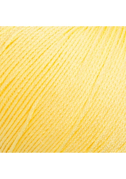 Lux Mercerized Cotton Sarı El Örgü İpi - 177 - 33753