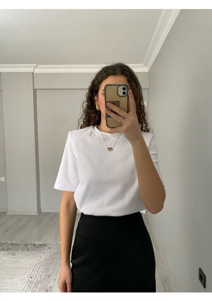 Premium Kalite Vatkalı Pamuklu Kısa Kollu Tshirt