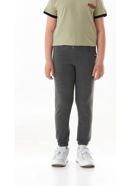 Baskılı Beli Lastikli Jogger Çocuk Eşofman Altı