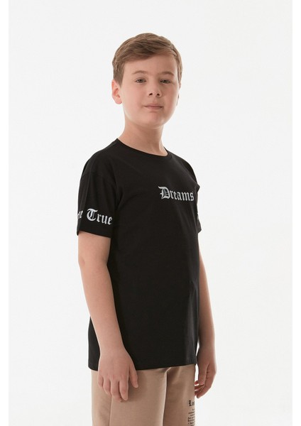 %100 Pamuk Dreams Baskılı Erkek Çocuk Tişört indirimleri