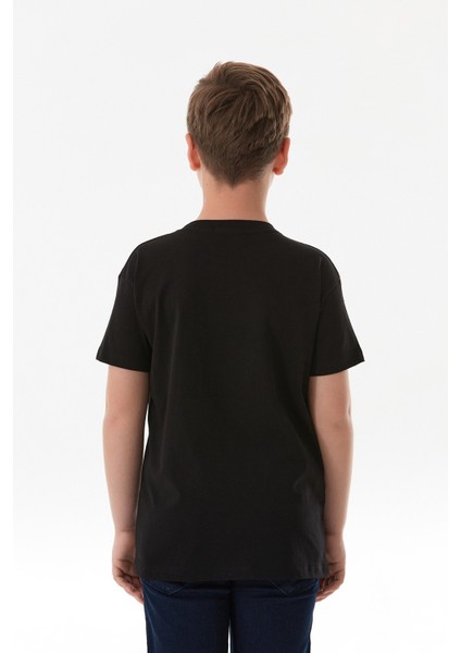 Dreams Yazı Baskılı Bisiklet Yaka Erkek Çocuk Tişört modelleri