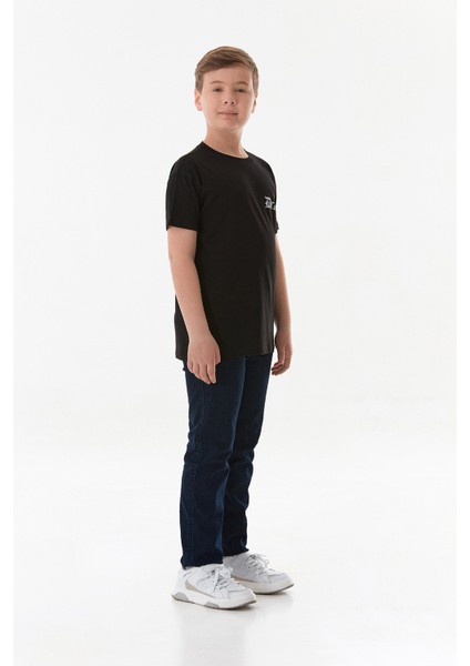 Dreams Yazı Baskılı Bisiklet Yaka Erkek Çocuk Tişört fırsatları