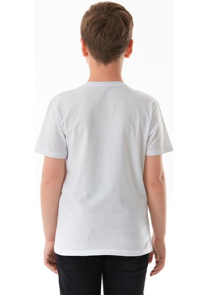 %100 Pamuk Athletic Yazı Baskılı Erkek Çocuk Tişört fiyatları
