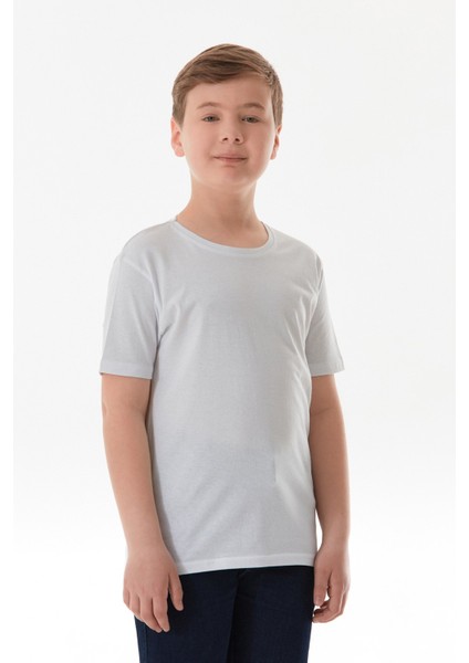 Arkası Anime Baskılı Erkek Çocuk Tişört