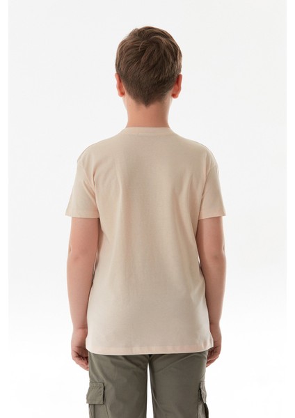 %100 Pamuk Play With Sky Baskılı Erkek Çocuk Tişört fırsatları