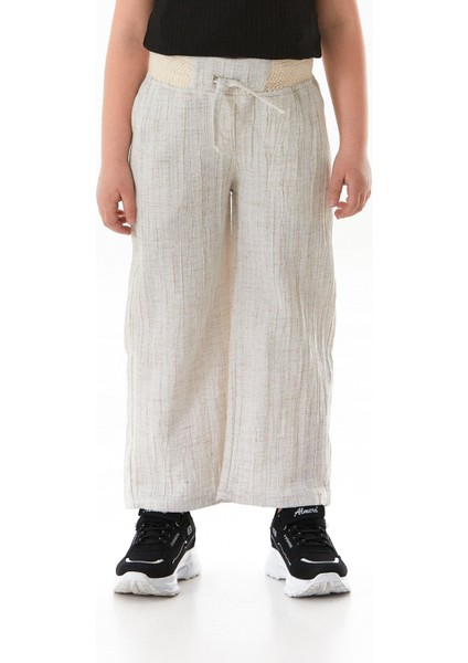 Beli Lastikli Krep Kumaş Cepli Kız Çocuk Pantolon fiyatları