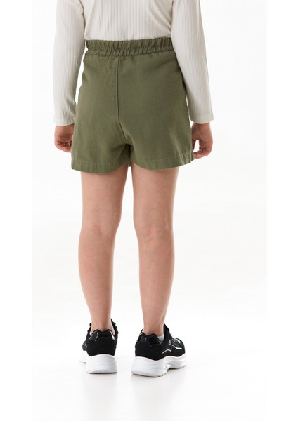 %100 Pamuk Beli Lastikli Fermuarlı Kız Çocuk Şort Etek fırsatları