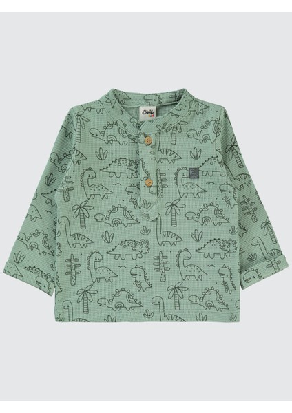 Erkek Bebek Sweatshirt 6-18 Ay Soft Haki