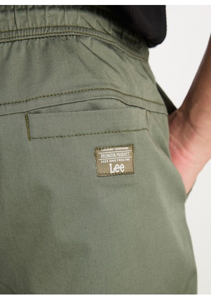 Lastikli Bel Lastikli Paça Haki Erkek Pantolon MLM04008801 Jogger Pantolon