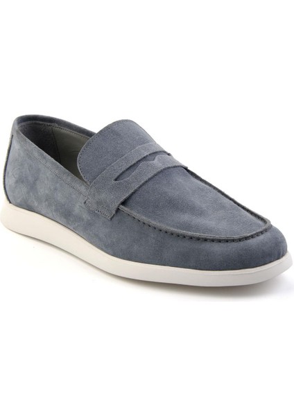 Kot Mavi Leather Erkek Loafer Ayakkabı E01395428302