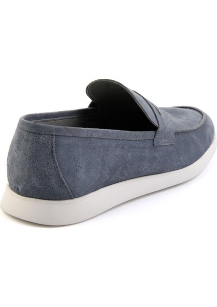 Kot Mavi Leather Erkek Loafer Ayakkabı E01395428302