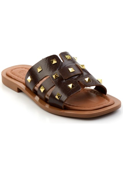 Kahve Leather Kadın Terlik K04826076103 fiyatları