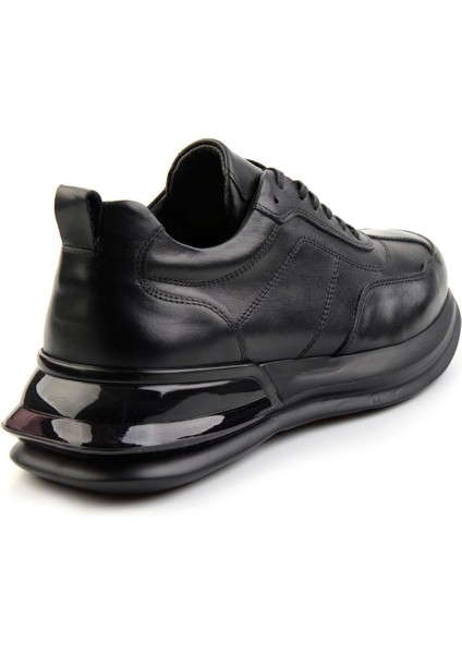 Siyah Leather Erkek Sneaker E01307266903 modelleri
