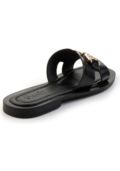 Siyah Leather Kadın Terlik K04826053503 modelleri