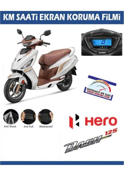 Hero Dash 125 Bilgi Ekranı Km Gösterge Uyumlu 9h Nano Ekran Koruyucu