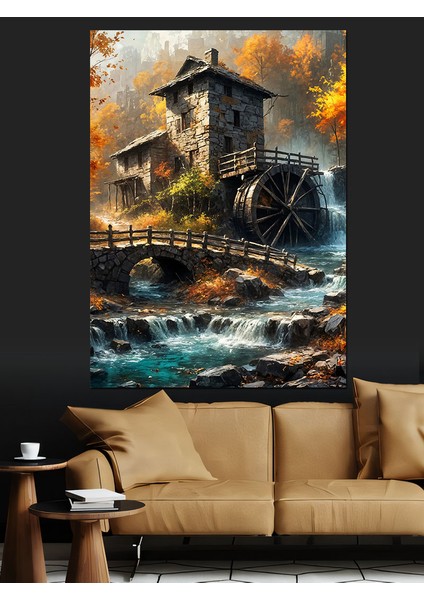 Eski Değirmen Dekoratif Kanvas - Mdf Ahşap Tablo fırsatları