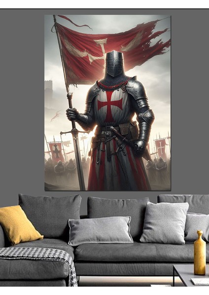 Şövalye Dekoratif Kanvas - Mdf Ahşap Tablo fiyatları