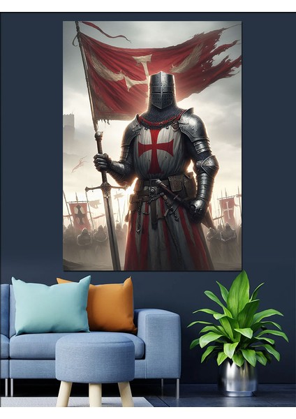 Şövalye Dekoratif Kanvas - Mdf Ahşap Tablo fırsatları