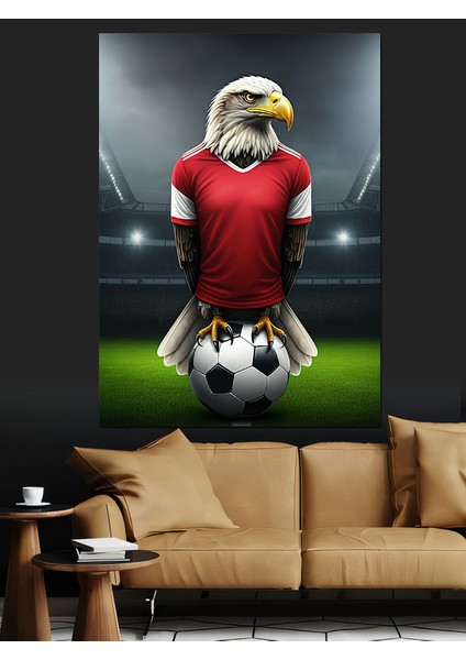 Futbol Formalı Kartal Dekoratif Kanvas - Mdf Ahşap Tablo modelleri