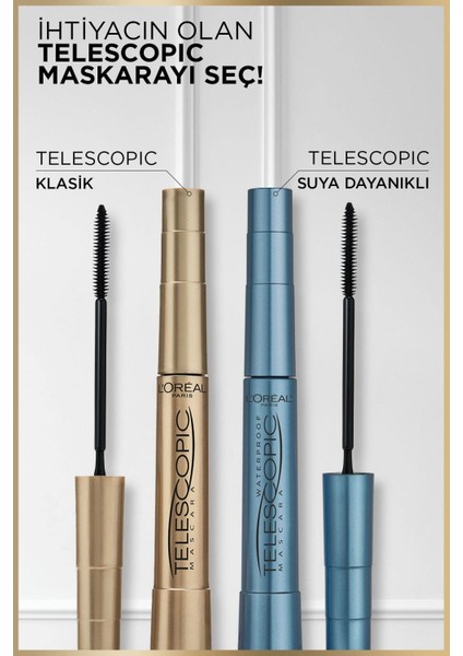 Telescopic Suya Dayanıklı Maskara - Siyah