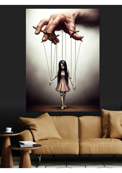 Kukla Kız Dekoratif Kanvas - Mdf Ahşap Tablo modelleri
