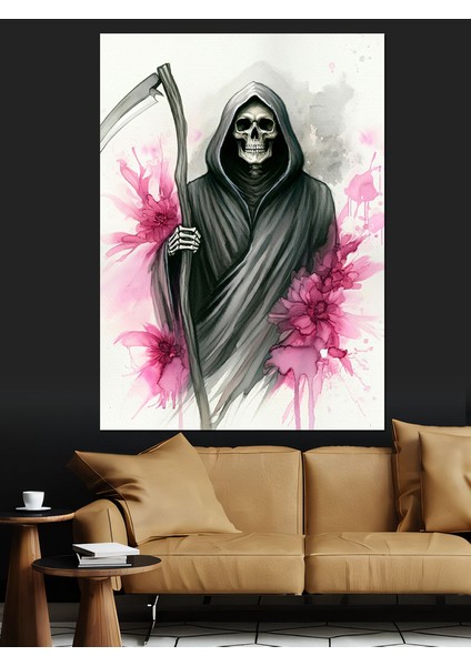 Ölüm Meleği Dekoratif Kanvas - Mdf Ahşap Tablo