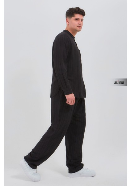 Sefa Erkek Hac ve Umre Kıyafeti Ikili Takım Siyah modelleri