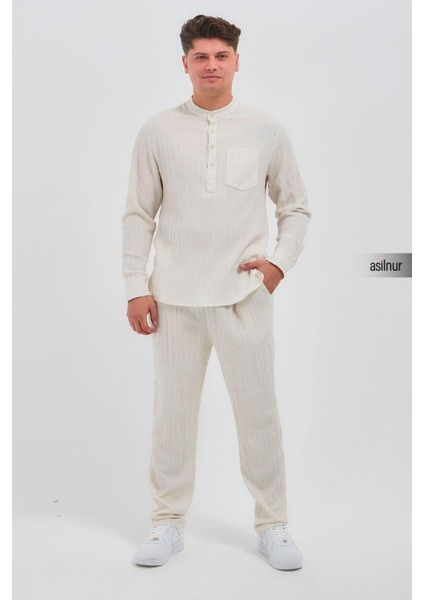 Sefa Erkek Hac ve Umre Kıyafeti Ikili Takım Beyaz