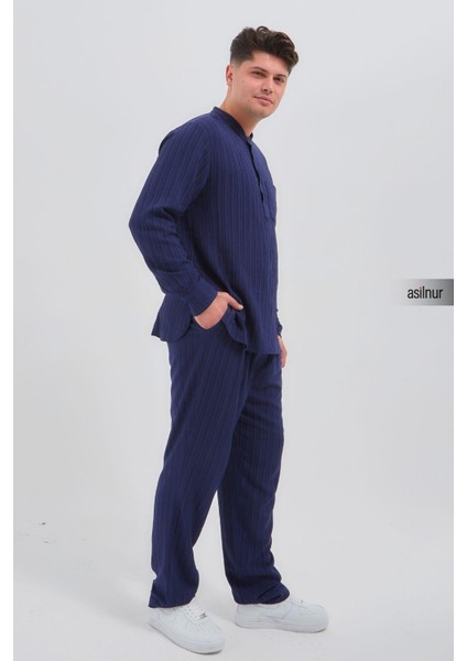 Sefa Erkek Hac ve Umre Kıyafeti Ikili Takım Lacivert modelleri