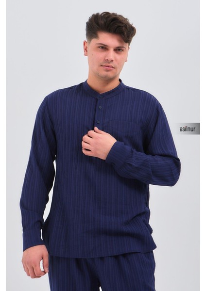 Sefa Erkek Hac ve Umre Kıyafeti Ikili Takım Lacivert indirimleri