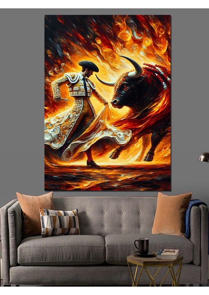 Dansçı Matador Dekoratif Kanvas - Mdf Ahşap Tablo fiyatları