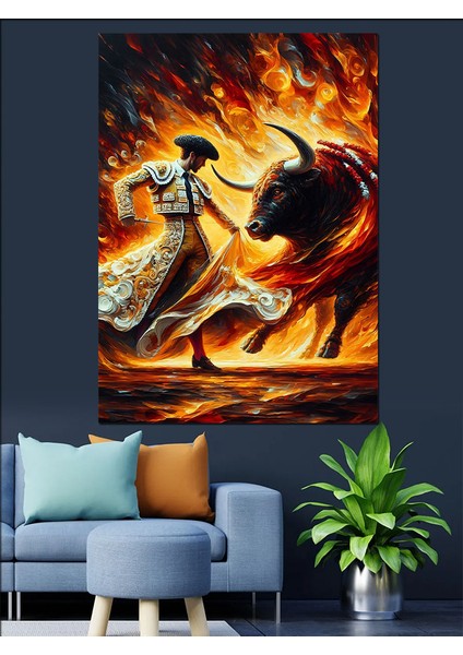 Dansçı Matador Dekoratif Kanvas - Mdf Ahşap Tablo modelleri