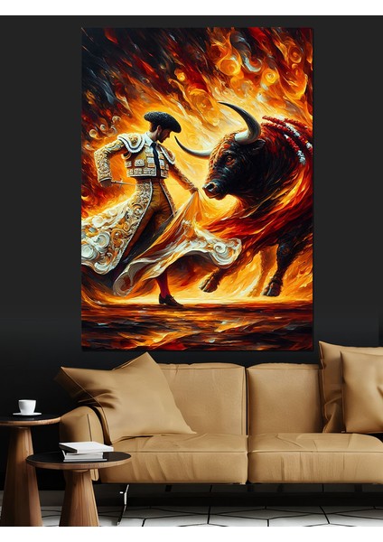 Dansçı Matador Dekoratif Kanvas - Mdf Ahşap Tablo fırsatları