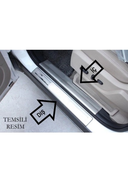 Renault Megane Kapı Eşiği - Krom (4 Parça) | Hb/sw (2008-2016)