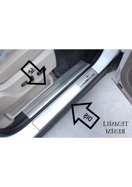 Renault Megane Kapı Eşiği - Krom (4 Parça) | Hb/sw (2008-2016)