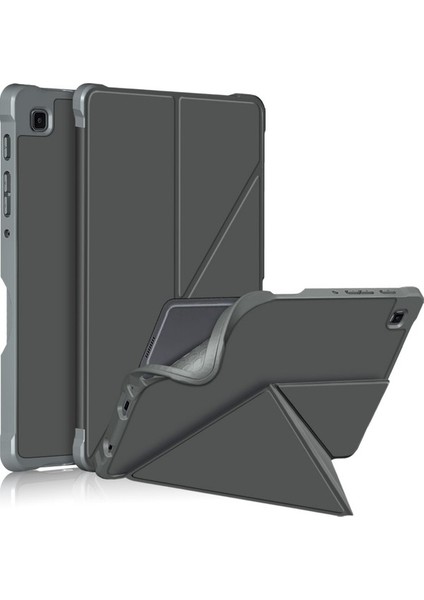 Kabartmalı Desen Pu Kılıf Samsung Galaxy Tab A7 Kahverengi Için (Yurt Dışından)