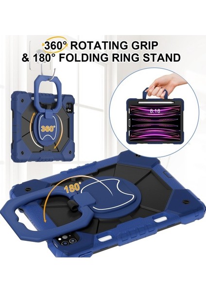 iPad Pro 11 2022 Air 10.9 2022 Için Silikon Hibrit Pc Kılıfı (Yurt Dışından) modelleri