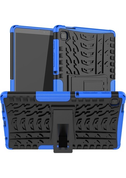 Samsung Galaxy Tab A7 Lastik Dokusu Koruyucu Kılıf Kırmızı (Yurt Dışından)
