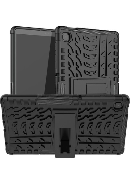 Samsung Galaxy Tab A7 Lastik Dokusu Koruyucu Kılıf Kırmızı (Yurt Dışından)