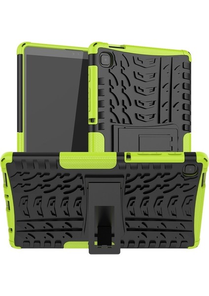 Samsung Galaxy Tab A7 Lastik Dokusu Koruyucu Kılıf Kırmızı (Yurt Dışından)