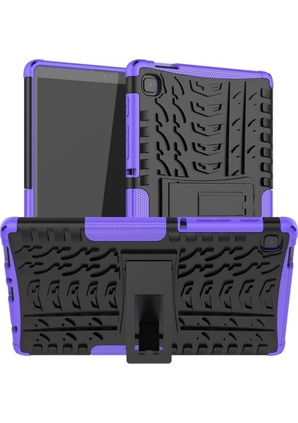 Samsung Galaxy Tab A7 Lastik Dokusu Koruyucu Kılıf Kırmızı (Yurt Dışından)