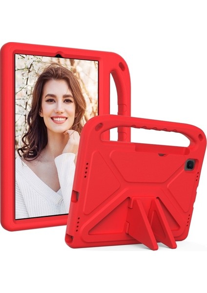 Samsung Galaxy Tab A7 10.4 T500 /tab S6 T860 / P610 / Tab S5E T720 Eva Taşınabilir Tablet Kılıfı--Kırmızı (Yurt Dışından)