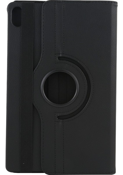 Lenovo M10 Için Standlı 360 Derece Dönen Deri Çanta-Kırmızı Gül (Yurt Dışından)