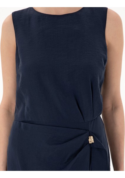 Kadın Lacivert Regular Fit Dokuma Elbise 50301028-VR033