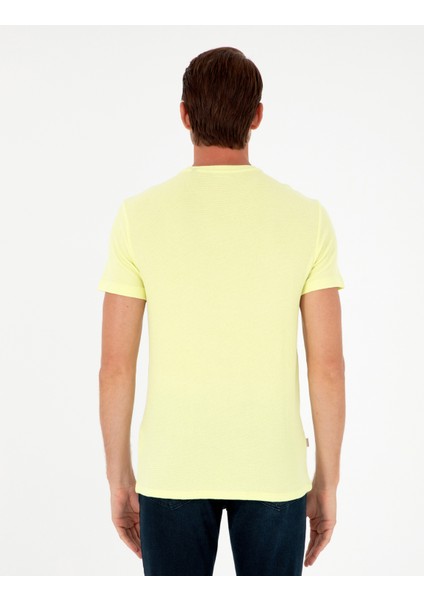 Erkek Limon Slim Fit Basic Tişört 50280967-VR035 indirimleri