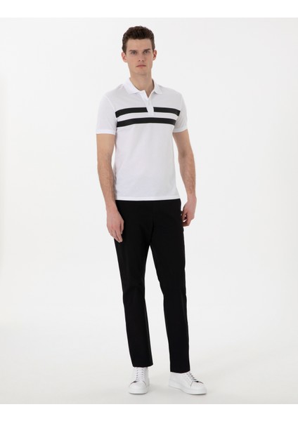 Erkek Siyah Regular Fit Basic Kanvas Pantolon 50308105-VR046