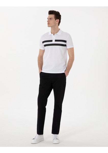 Erkek Siyah Regular Fit Basic Kanvas Pantolon 50308105-VR046