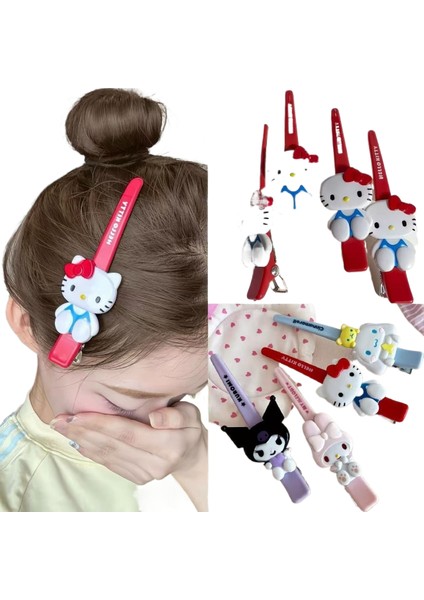 Şeker Rengi Sanrio Klipsli Saç Tokası (Yurt Dışından)